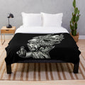Freddie Dredd plush blanket featuring the rapper's image and music style