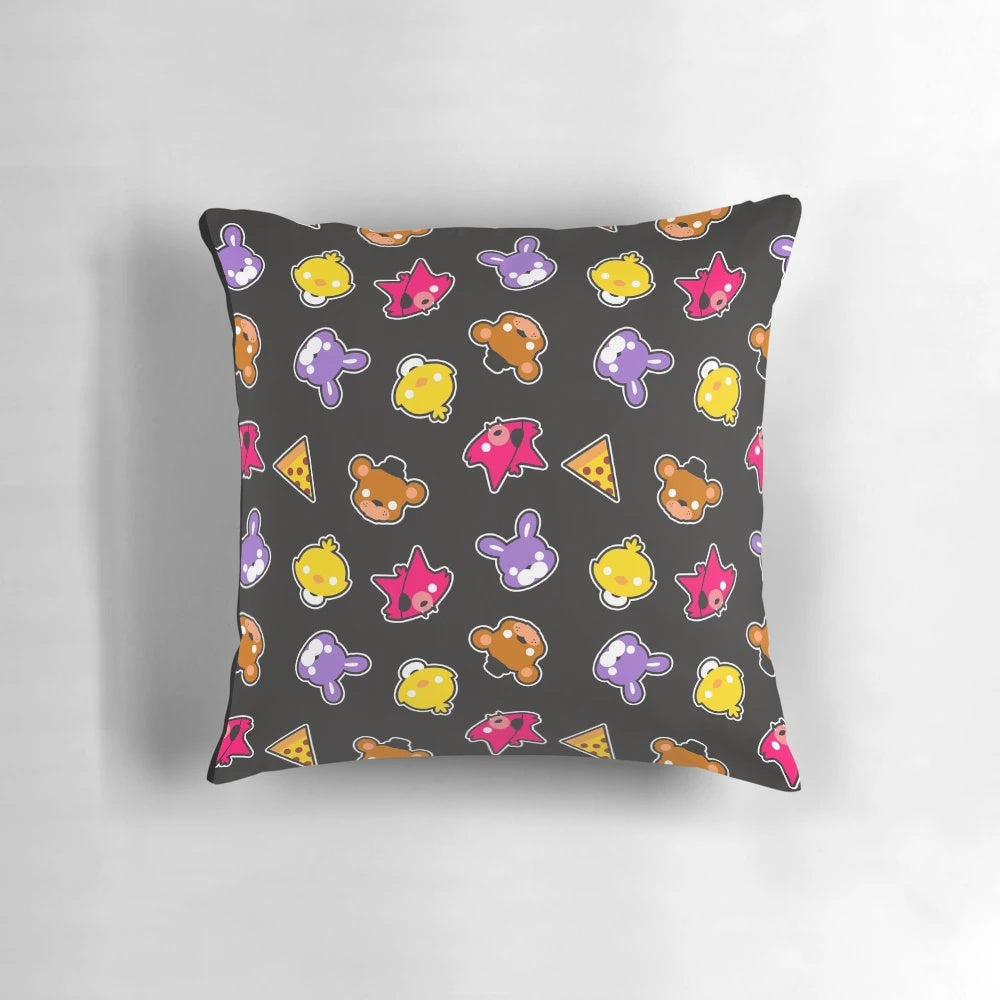 Freddy Fazbear's Faces FNAF Kawaii Chibi Pillow for Kids