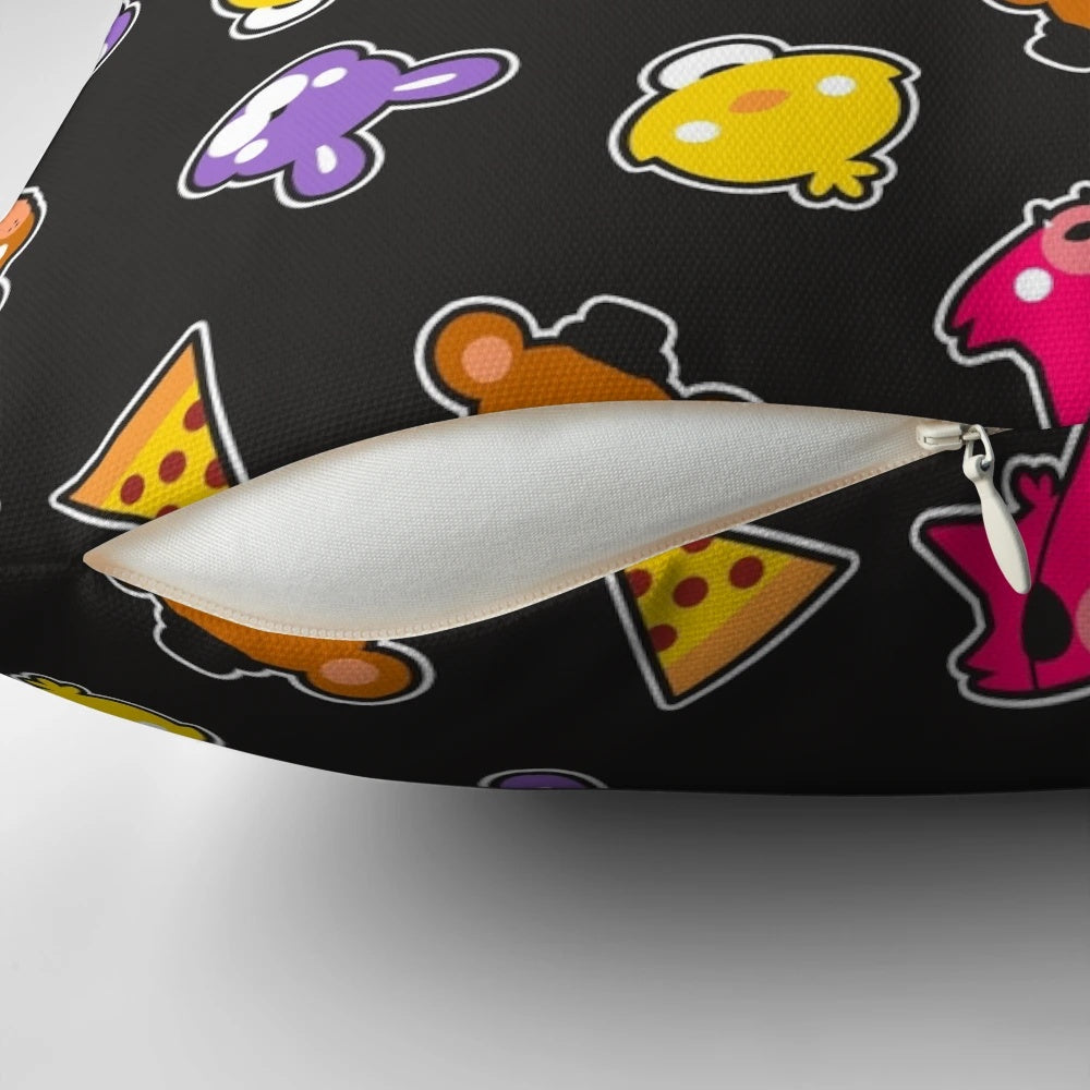 Freddy Fazbear's Faces FNAF Kawaii Chibi Pillow for Kids