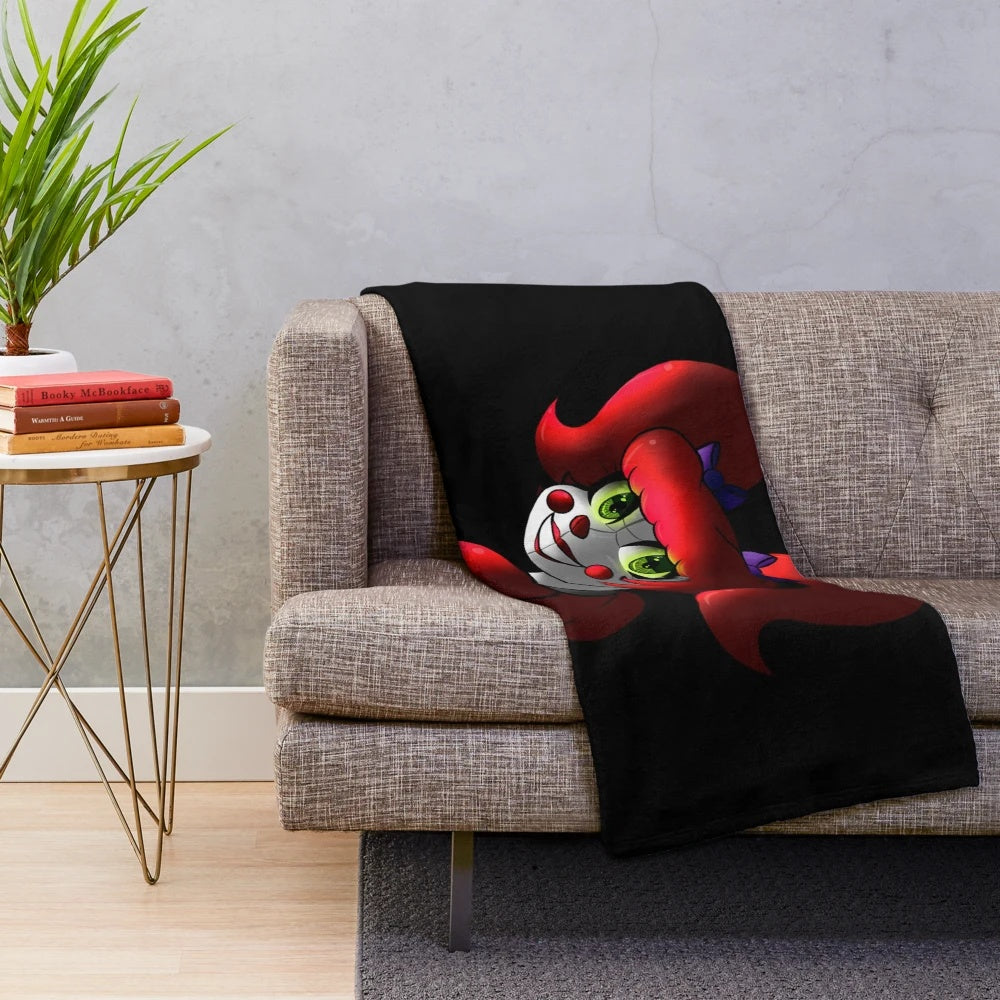 Freddy's Fan-Inspired Baby Plush Blanket featuring Five Nights at Freddy's Sister Location character