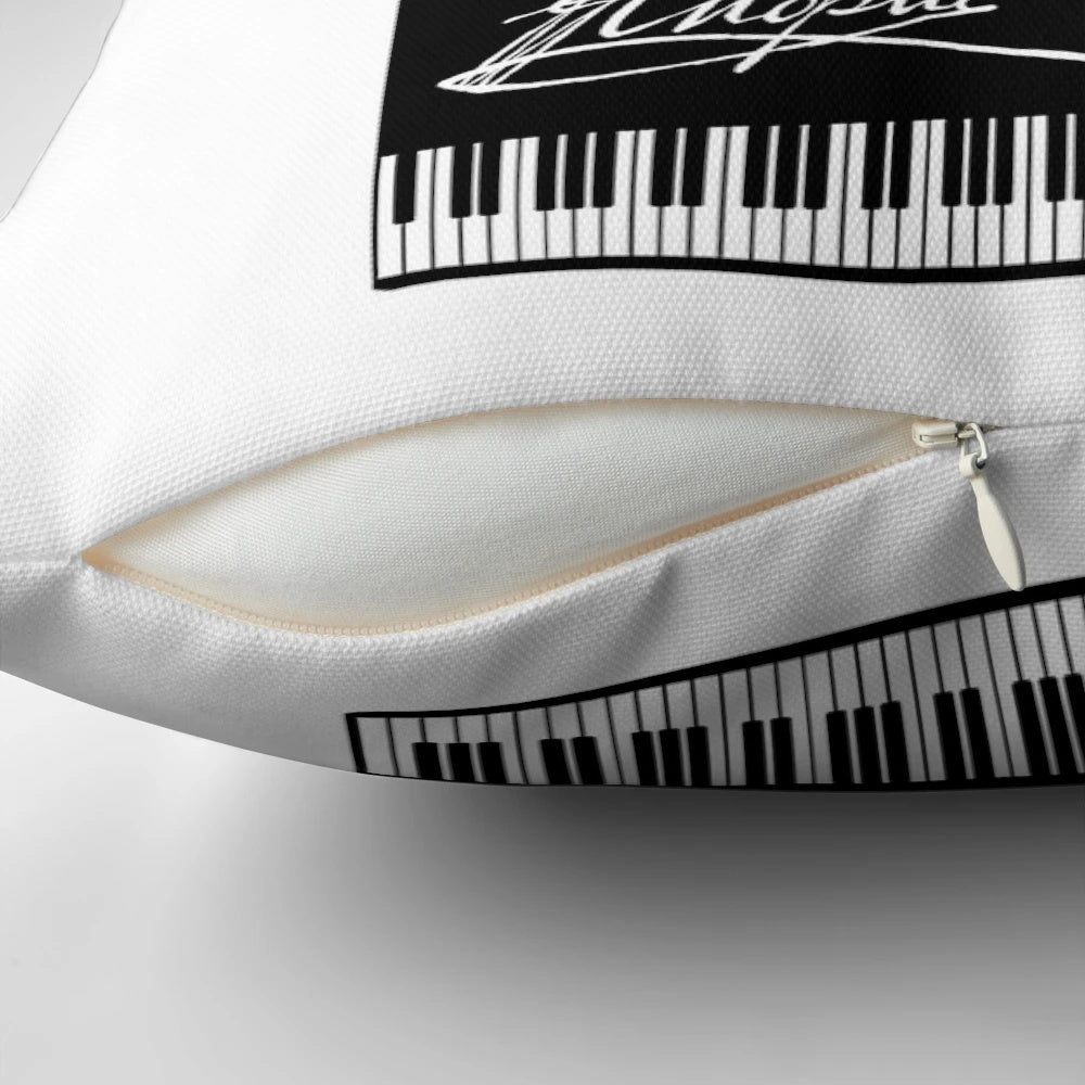 Frederic Chopin Inspired Decorative Pillow for Piano Enthusiasts