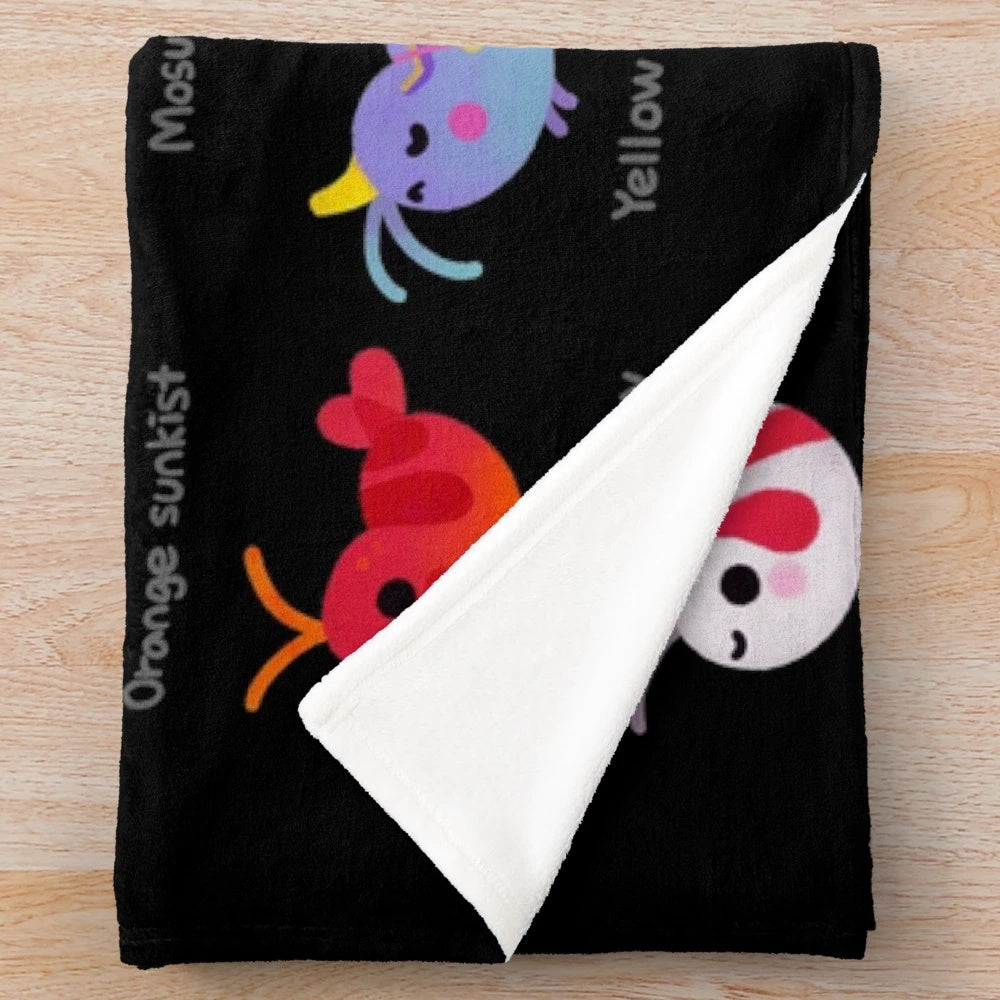Freshwater shrimp plush blanket for aquarium decor