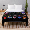 Soft and cozy plush blanket featuring a design of freshwater shrimp