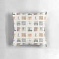 Frightened Rabbit Pillow featuring hand-painted album artwork