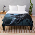 Venom Girl plush blanket featuring a scary superhero villain character