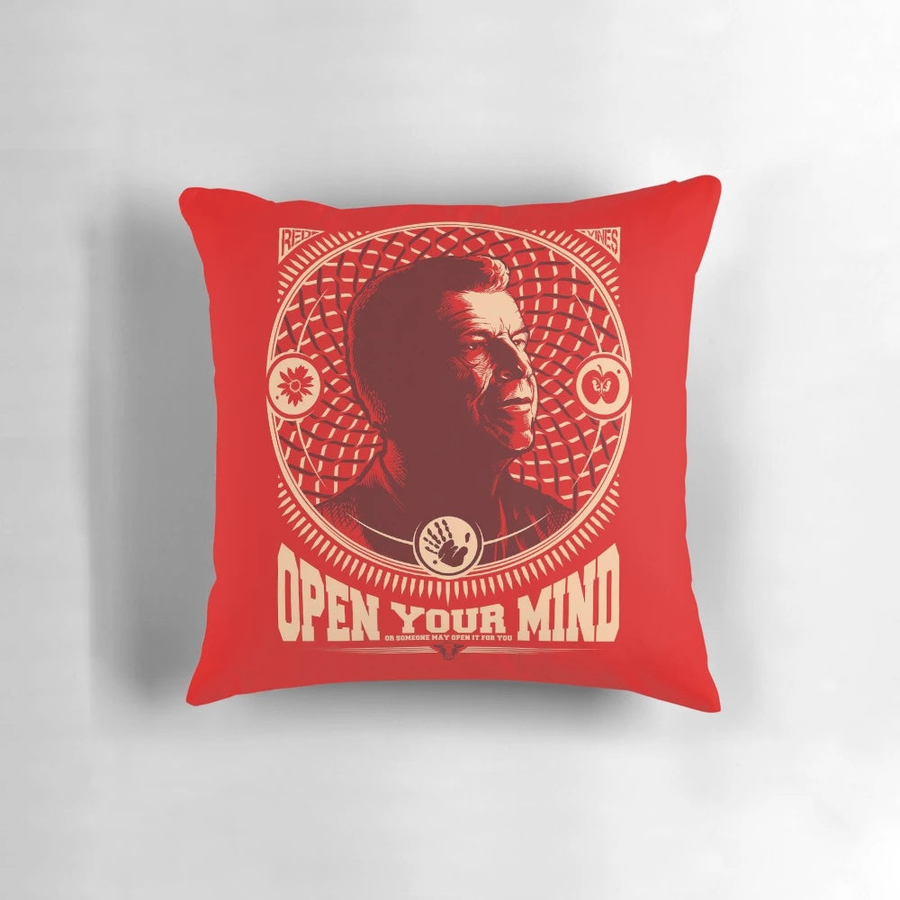 Fringe Science Pillow featuring Walter Bishop, the brilliant scientist from the sci-fi TV series Fringe