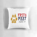 Frito Feet Pillow - Funny dog-themed pillow with the appearance of a corn snack