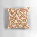 Friyay Pillow - A cozy, pattern-filled pillow featuring a french fry design for Friday and the weekend.