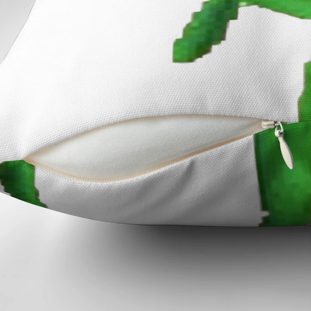 Soft, plush Froggy Chair Bonk Emoji pillow featuring a popular character from the Animal Crossing video game series.