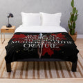 From Blood and Ash inspired plush blanket featuring fantasy book design
