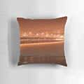 Frozen Foyle River Pillow showcasing the snowy landscape of Derry, Northern Ireland
