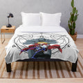 Fullmetal Alchemist-inspired plush blanket featuring Edward and Alphonse Elric