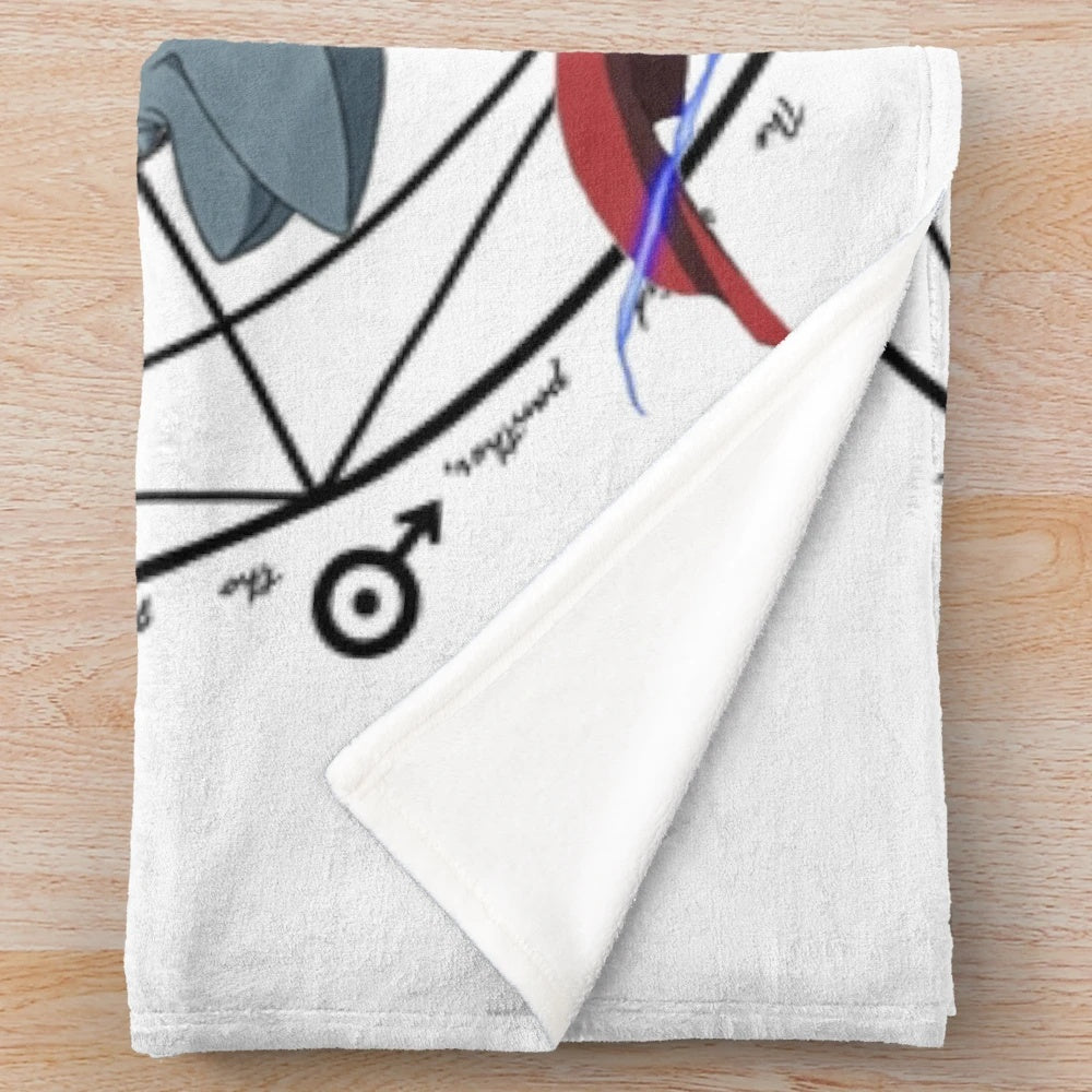 Fullmetal Alchemist-inspired plush blanket featuring Edward and Alphonse Elric