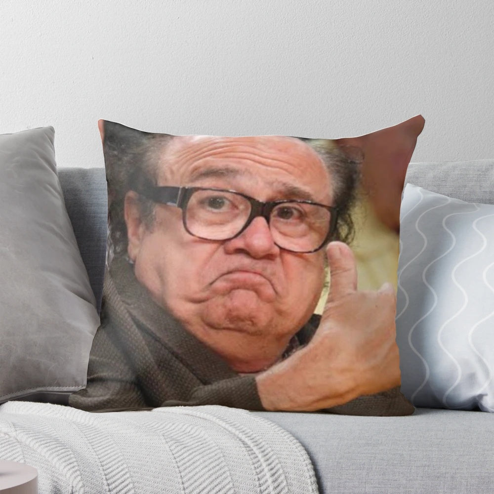 Danny Devito inspired "Always Sunny in Philadelphia" themed decorative pillow