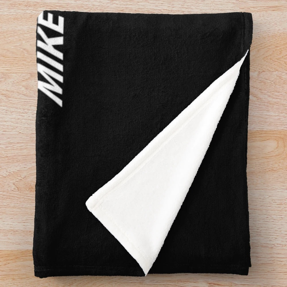 Plush blanket with phonetic alphabet and funny airplane design