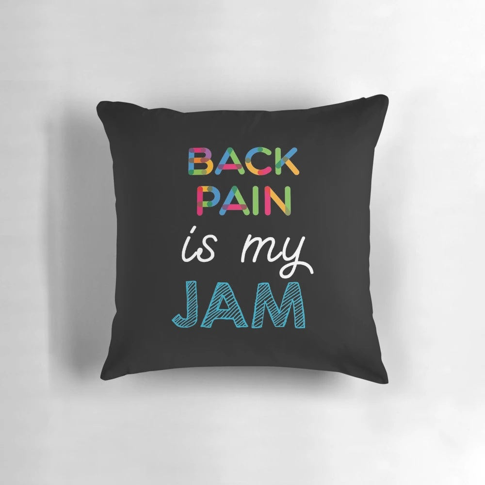 Funny back pain design pillow