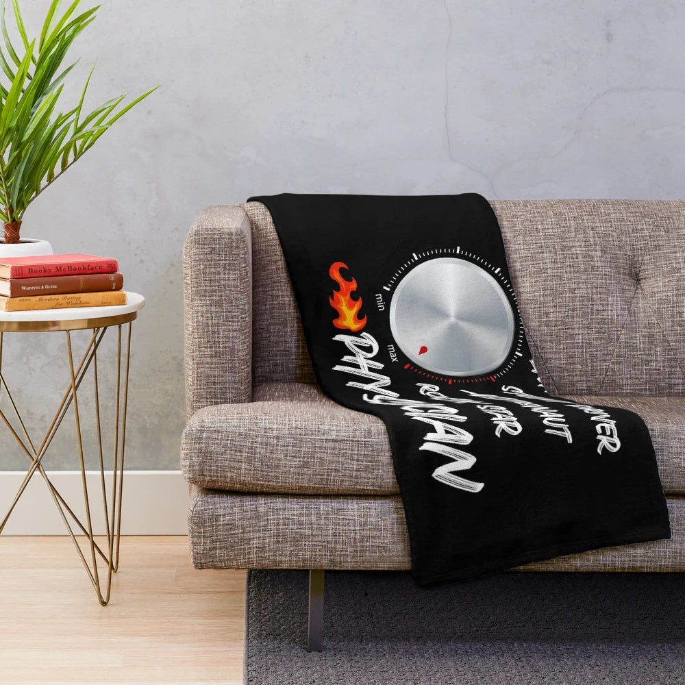 Funny and Badass Physician Graphic Plush Blanket
