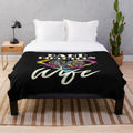 Plush Blanket Featuring a Funny Band Director Wife Graphic