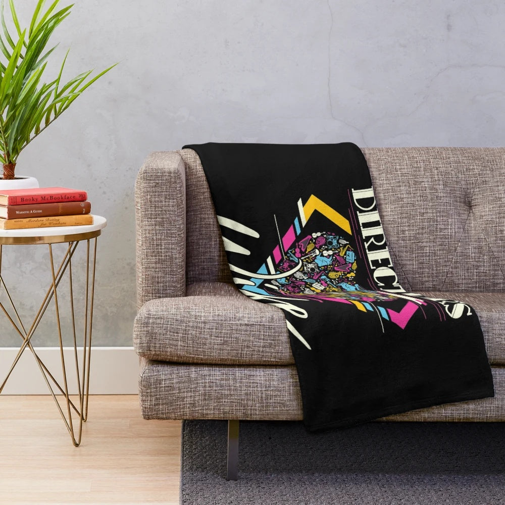 Plush Blanket Featuring a Funny Band Director Wife Graphic