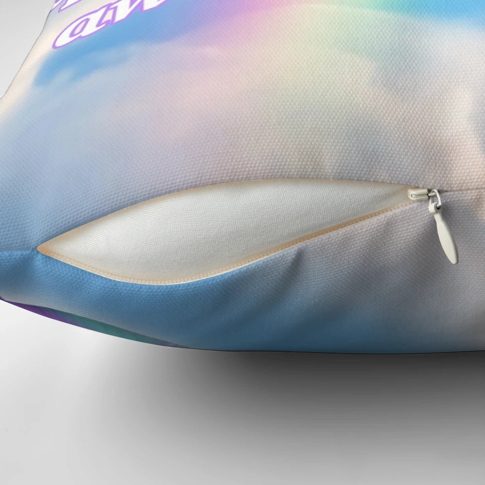 Decorative pillow featuring the popular "Bibble" meme