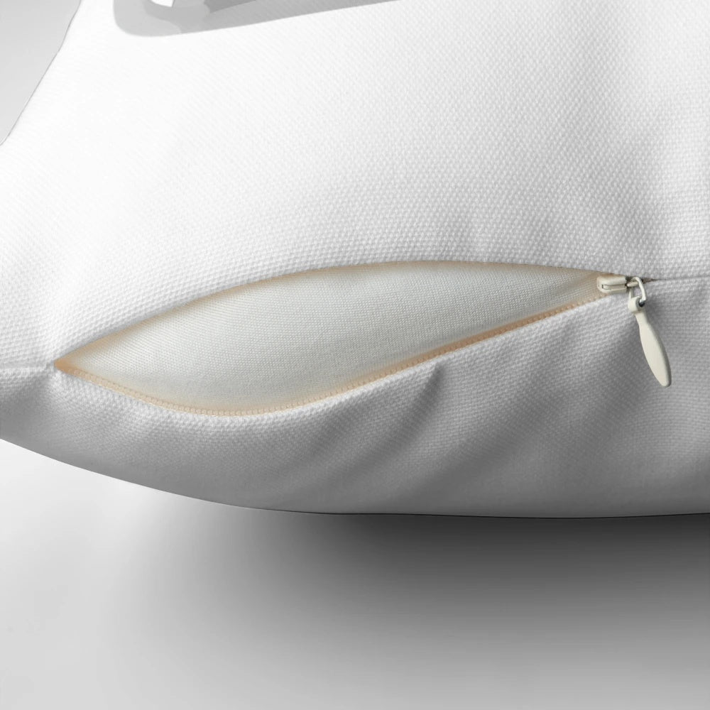 Pillow featuring a fun and creative bicycle graphic design, perfect for cycling enthusiasts