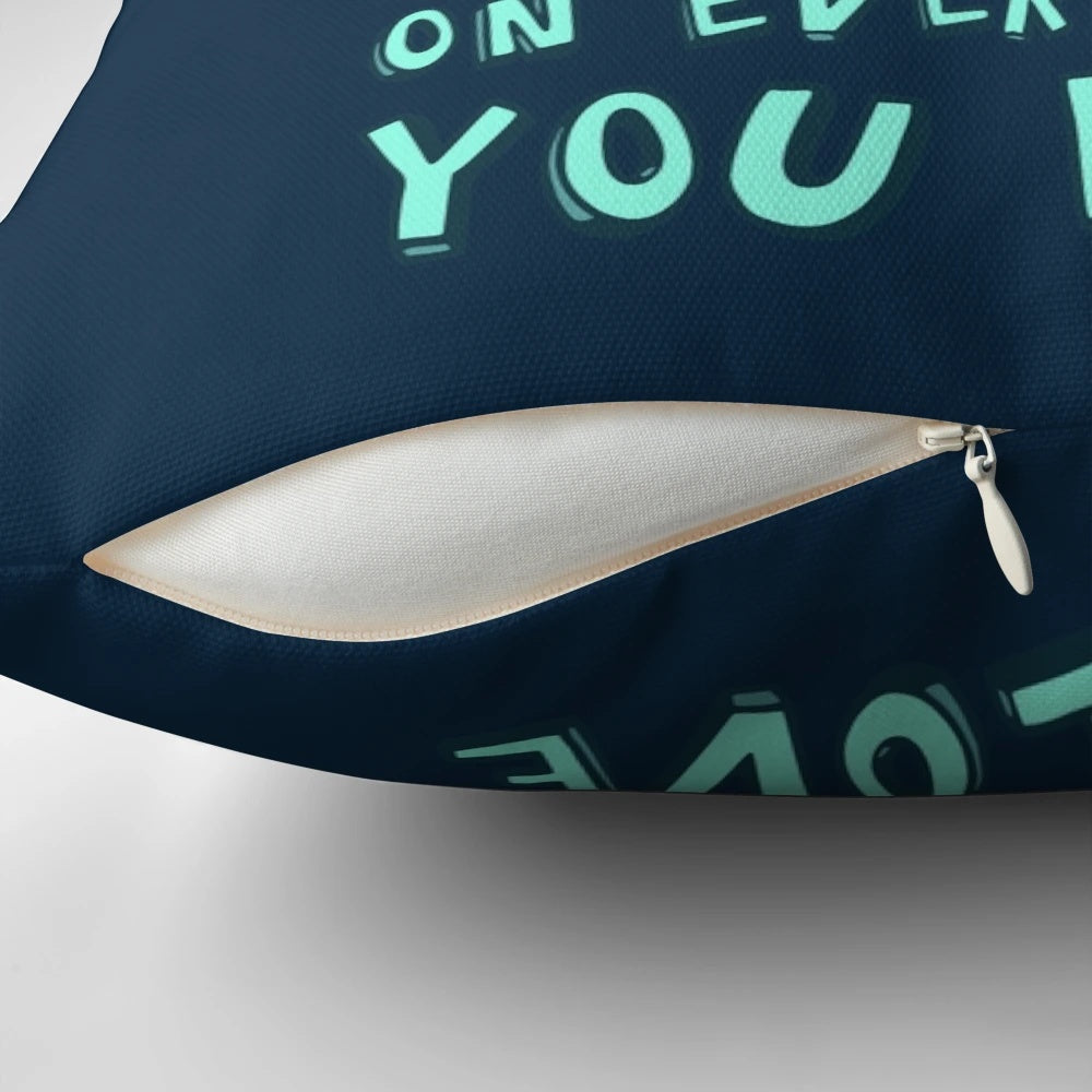 Funny cockatiel pillow with a "I WILL POOP ON EVERYTHING YOU LOVE" design