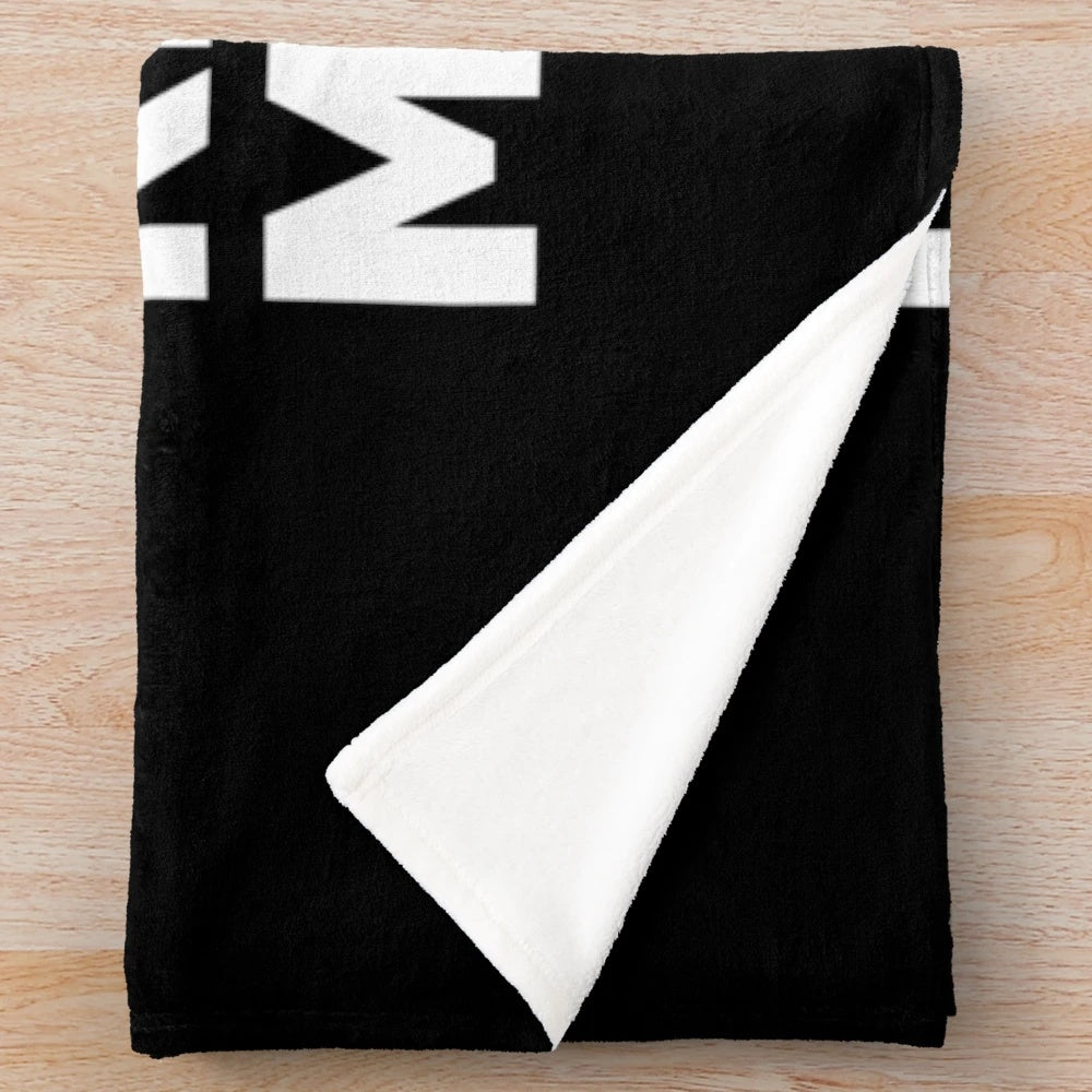 Funny dad plush blanket with "I'm not sleeping, I'm just resting my eyes" design