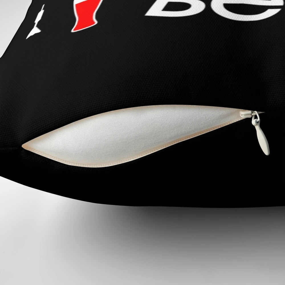 Funny darts pillow with "Love Darts" text, perfect gift for darts player dad