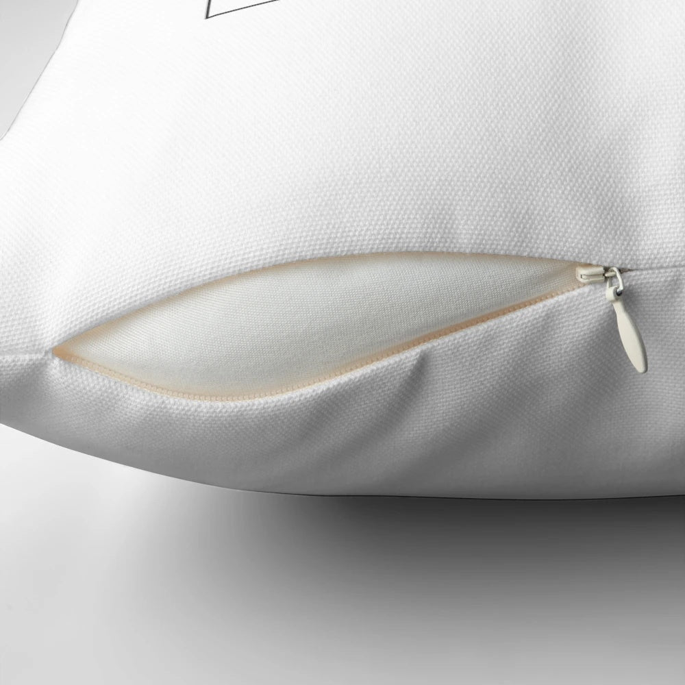 A cozy cotton pillow with a humorous dog hair design, perfect for dog owners.