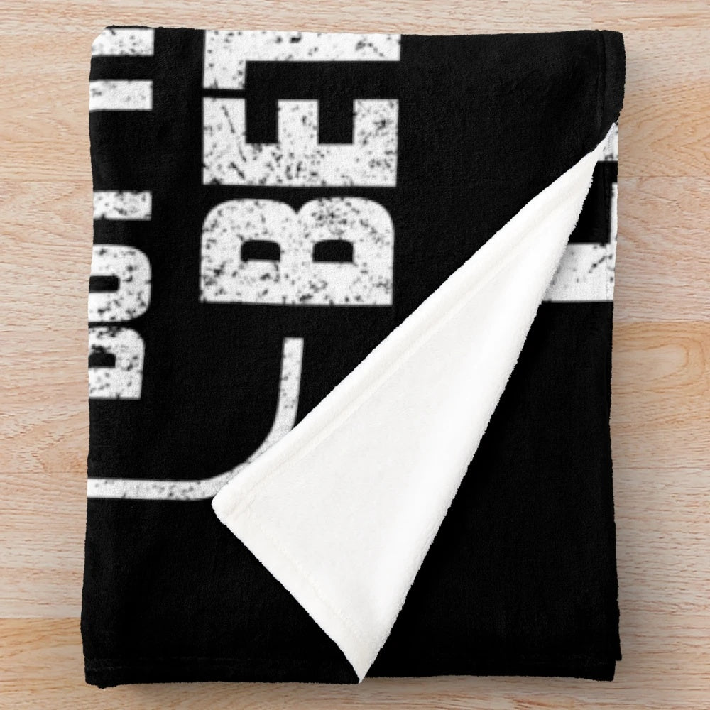 Funny engineer plush blanket with the text "I Try To Make Things Idiot Proof But They Keep Making Better Idiots