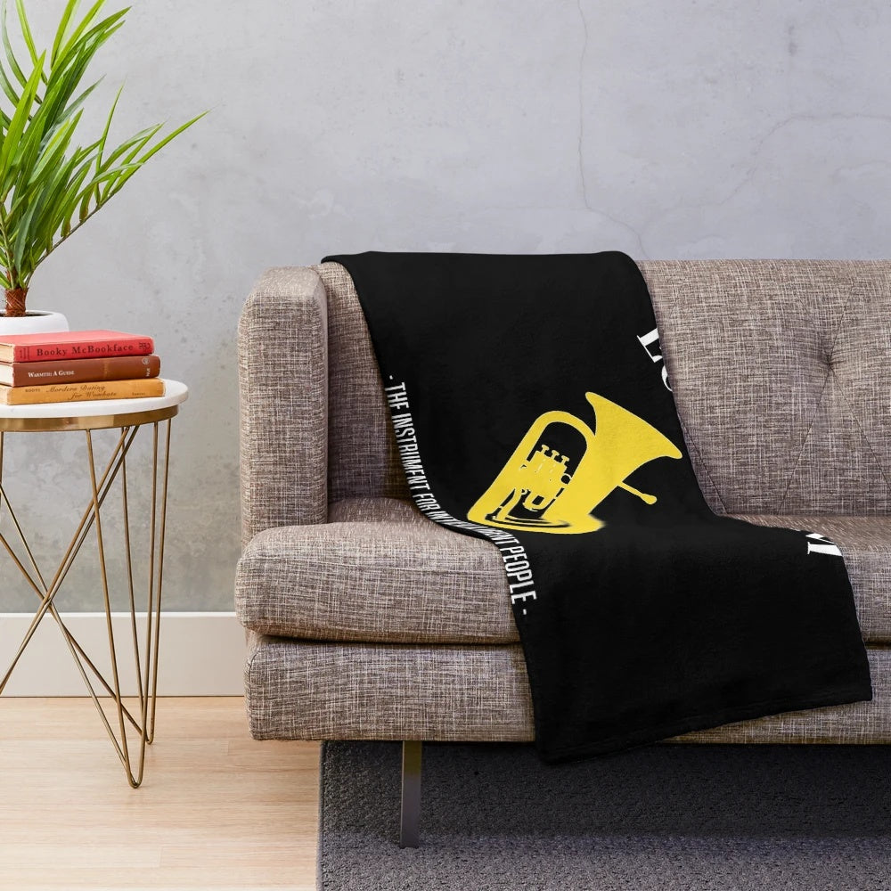 Funny Euphonium/Baritone Plush Blanket for Intelligent Musicians