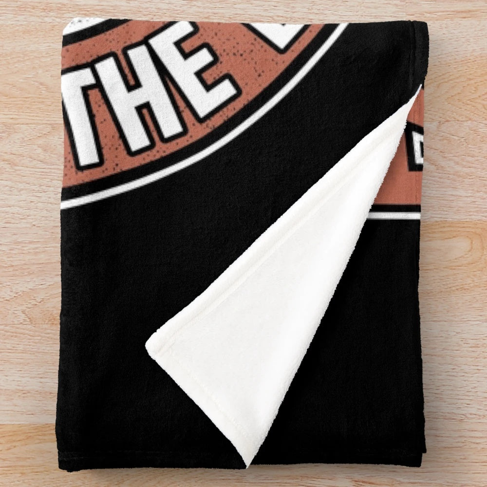 Plush blanket with fantasy football and bacon lover design