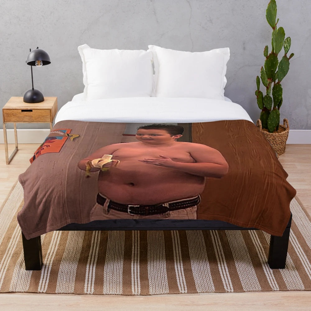 Gibby from iCarly themed plush blanket featuring dank meme and anime inspired design
