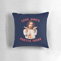 Pillow featuring a funny meme design of Klaus Hargreeves from The Umbrella Academy Netflix series