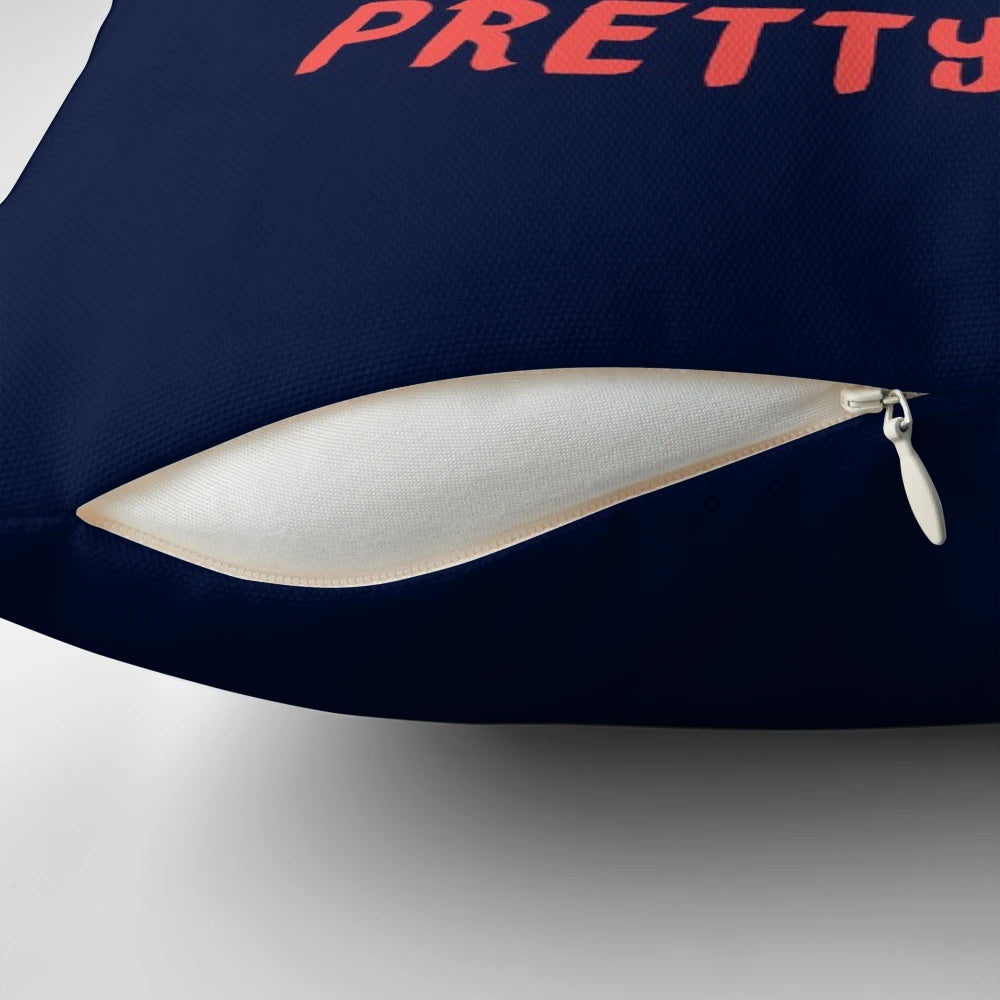 Pillow featuring a funny meme design of Klaus Hargreeves from The Umbrella Academy Netflix series