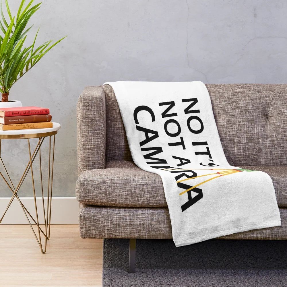 Land surveyor themed plush blanket with funny design