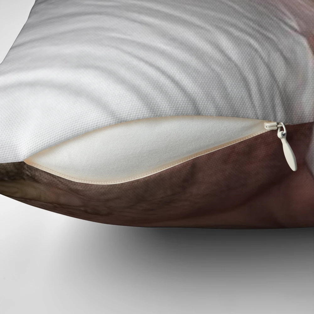 Limmy-themed pillow with the text "Waking Up" on it