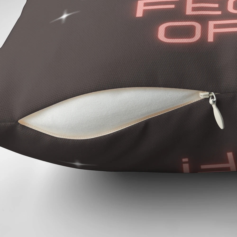 Funny Mrs. Brown Christmas Pillow with "That's Nice Now Feck Off" quote