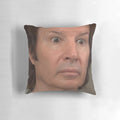 Funny pillow featuring an image of director Neil Breen, known for his unique and bizarre films.