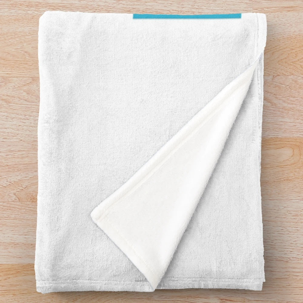 Plush blanket with a funny accounting pun design