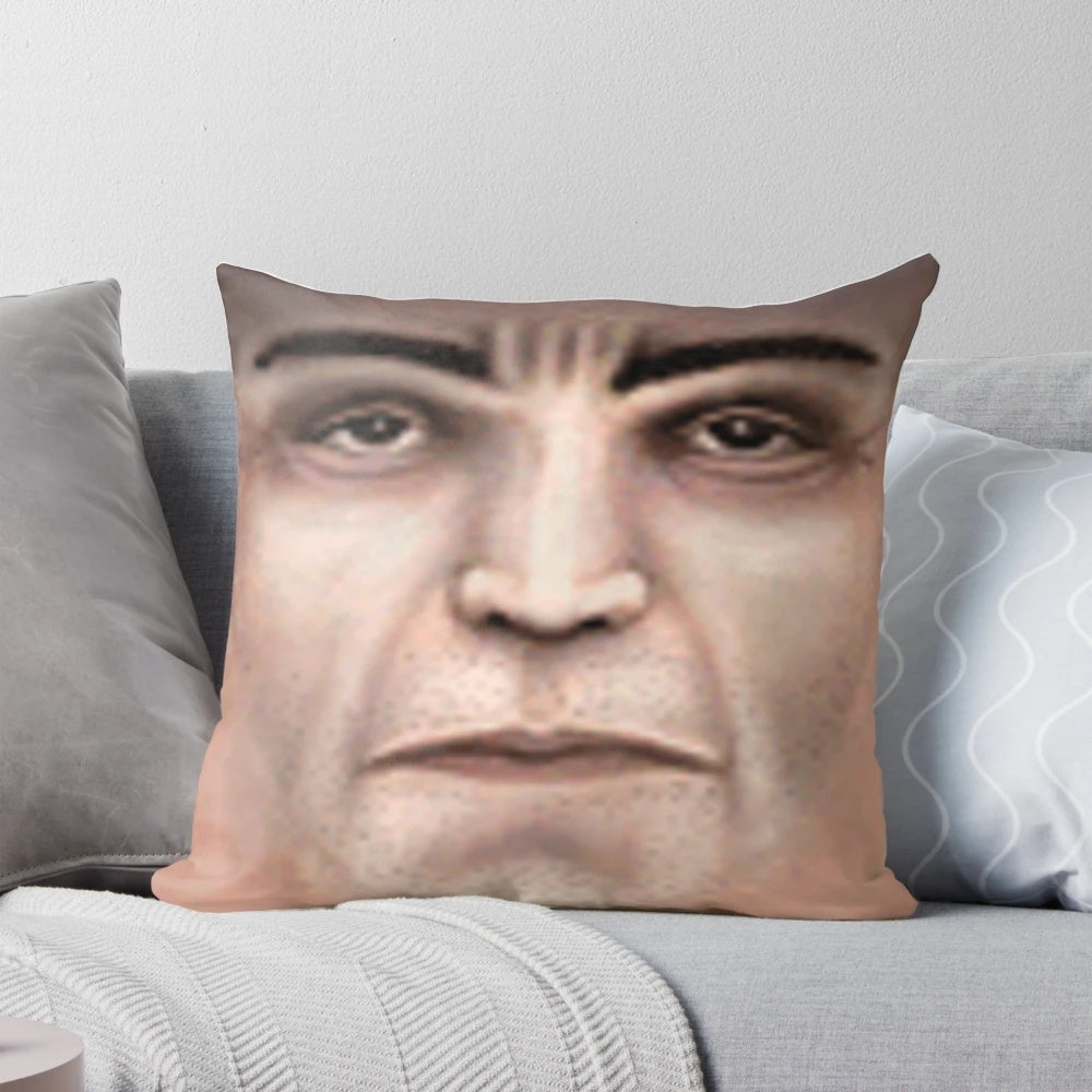 Funny passport-themed pillow with references to Half Life VR AI and characters like Benrey and Barney