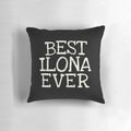 Funny personalized Ilona name pillow with humorous text