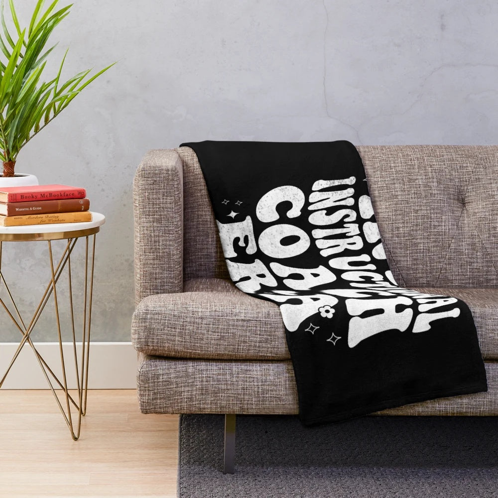 Instructional Coach Themed Plush Blanket