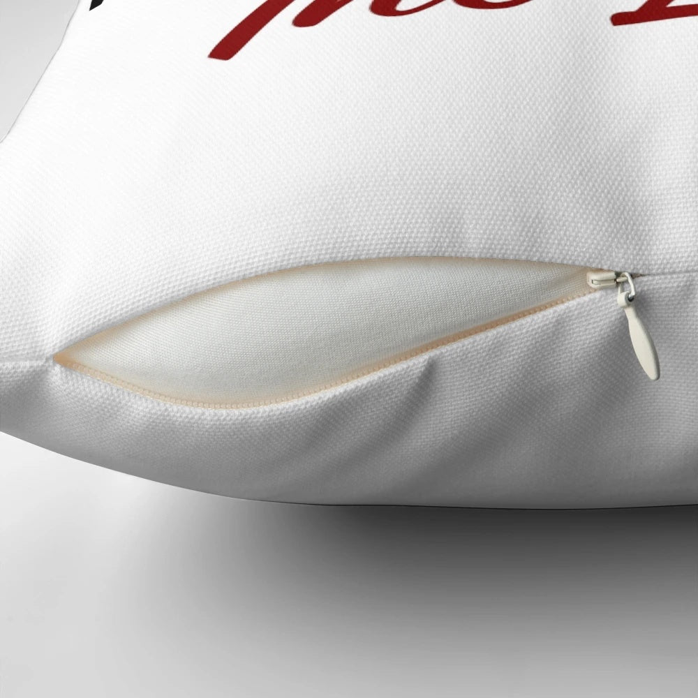 Funny Poem Pillow with Text Saying "Hate People, Stay Drunk & Avoid Stupidity