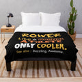 Funny plush blanket with rowing definition and rowing athlete design