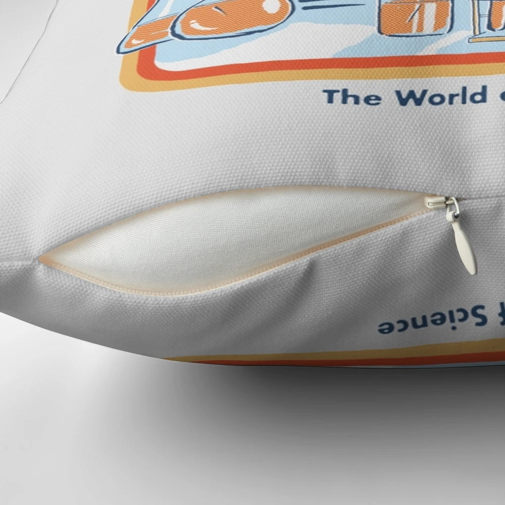 A humorous throw pillow with the text 'A Cure for Stupid People'