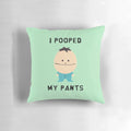 Soft, plush pillow featuring the iconic South Park character Ike Broflovski with the text "I pooped my pants"