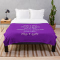 Funny teacher plush blanket with text "Teachers Make All Other Occupations Possible