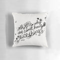 Stylized black and white throw pillow with the text "This Is Why We Can't Have Nice Things