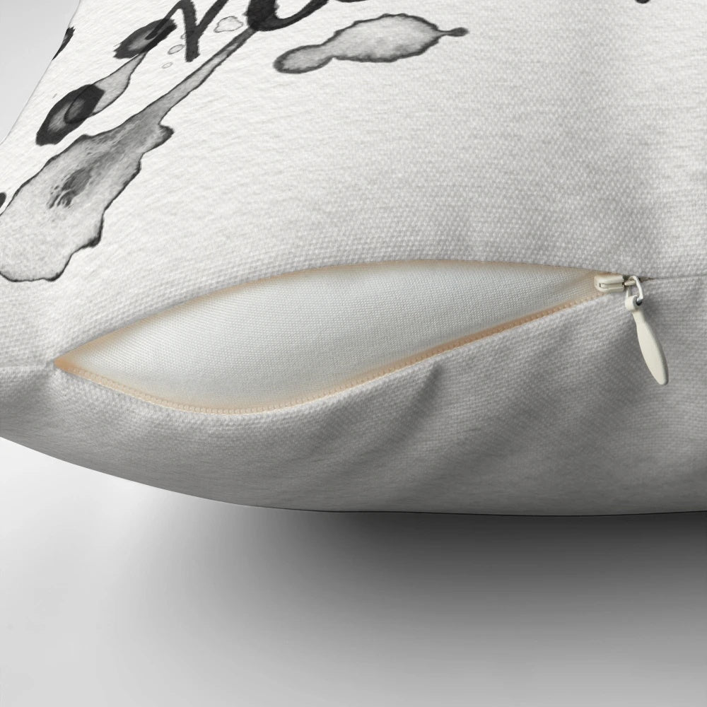 Stylized black and white throw pillow with the text "This Is Why We Can't Have Nice Things